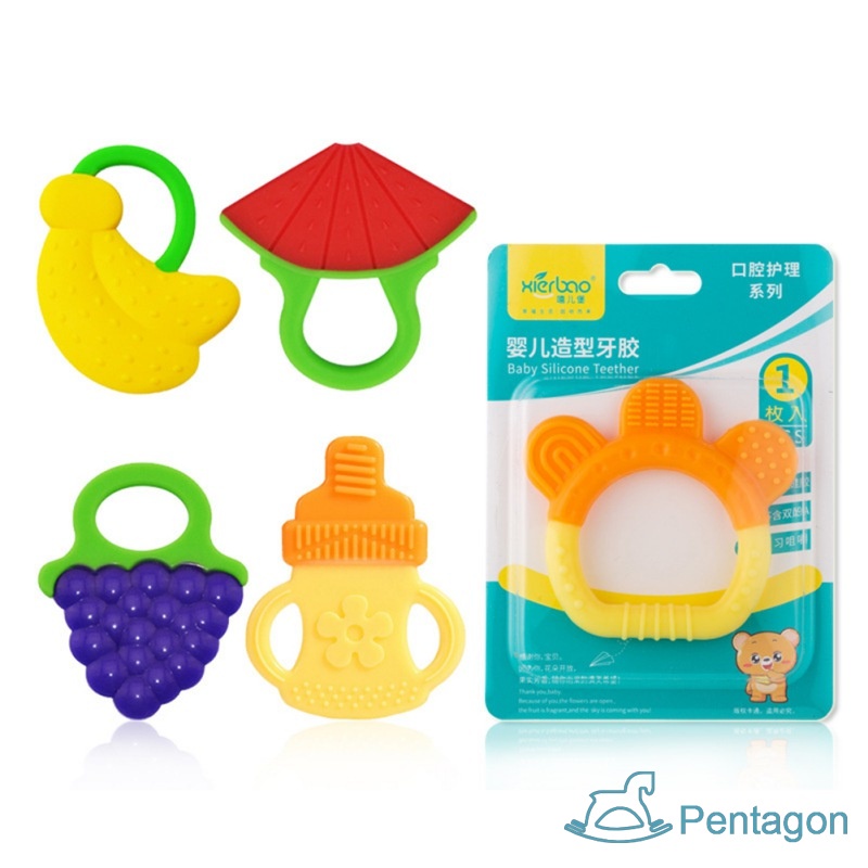 Đồ Chơi GặM NướU HìNh TráI Cây Ba Chiều BằNg Silicone Cho Bé