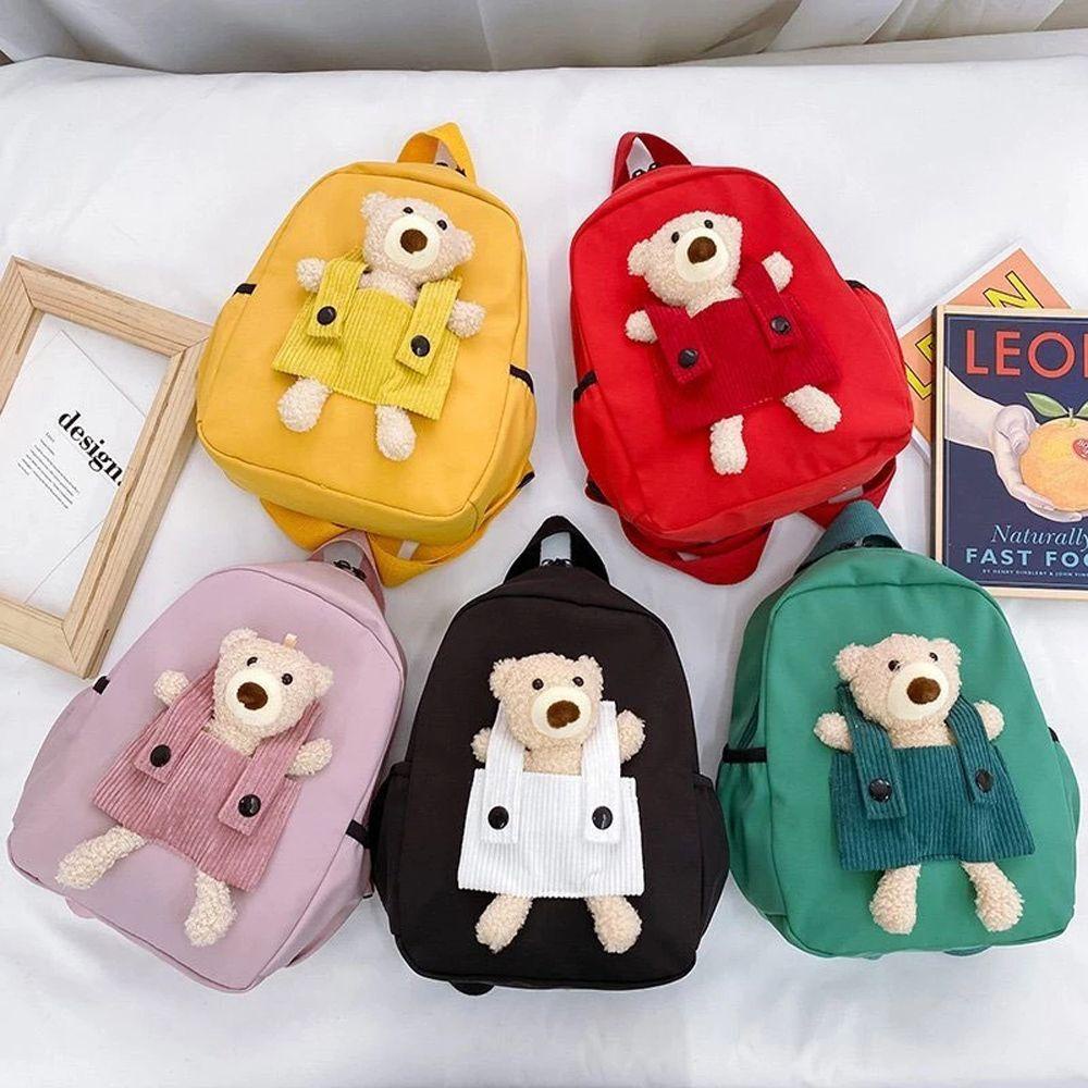 Balo Nhung Lông Sức Chứa Lớn Dành Cho Bé Gái Mẫu Giáo REBUY1