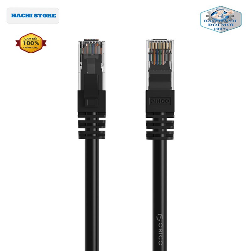 Cáp Mạng Cat 6 bấm sẵn Orico PUG-C6-100 CAT6 - Hàng Chính Hãng.