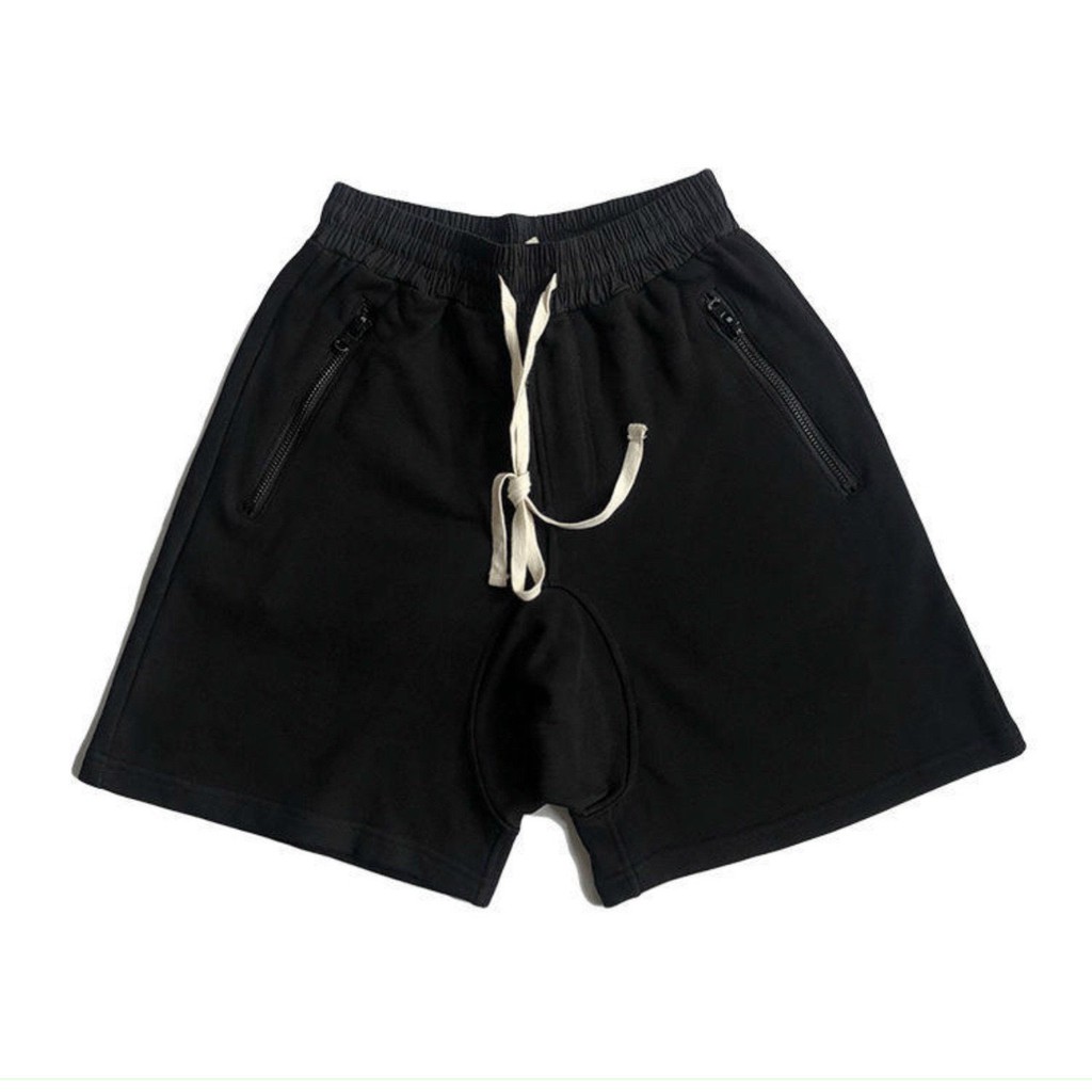 Quần Short Thun HAREM Đáy Thụng Zipper Unisex