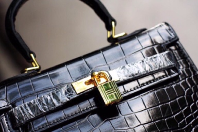 Túi kelly cá sấu