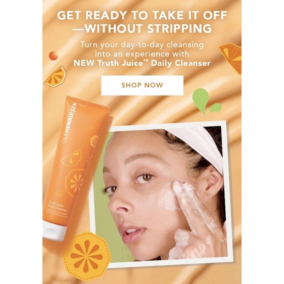 🍊 Ole Henriksen Truth Juice Daily Cleanser - Sữa rửa mặt sáng da - Minisize 7ml