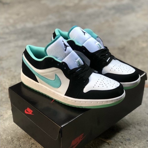 Giày jordan xanh ngọc thấp cổ , giày jd xanh ngọc cổ thấp hàng cao cấp full box bill - Zozo Official