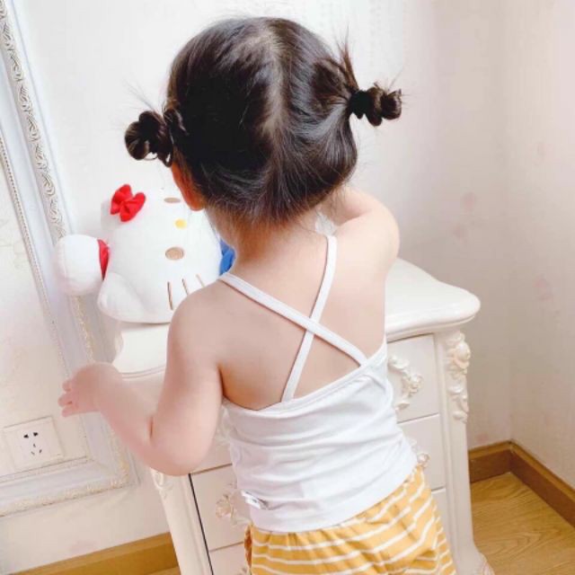 Lyvyshop - (Lô mới) Áo dây bé gái siêu dễ thương 08-26kg (giá 01 áo)