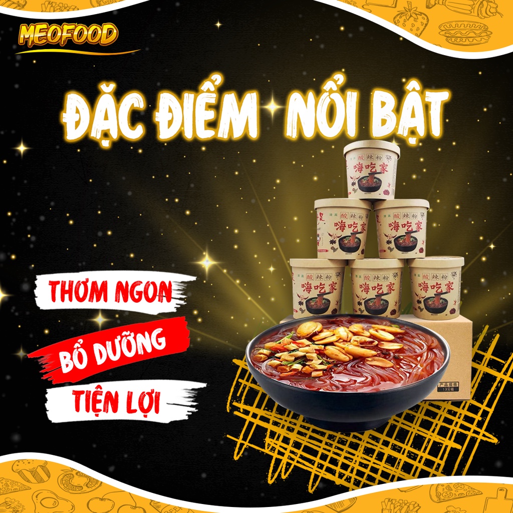 Miến chua cay Trùng Khánh thùng 6 hộp