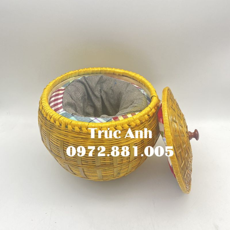 Giỏ tích Năp TRe  Lõi Bông Xốp