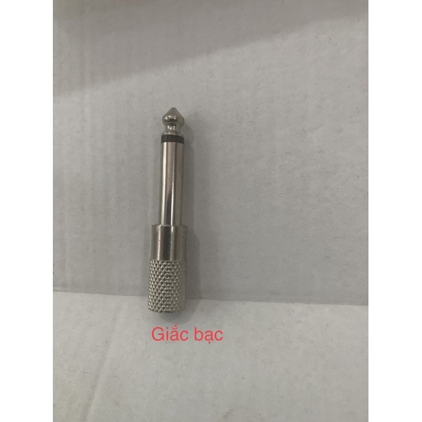 Giắc chuyển âm thành 6.5mm thành 3.5mm mạ vàng ma bạc