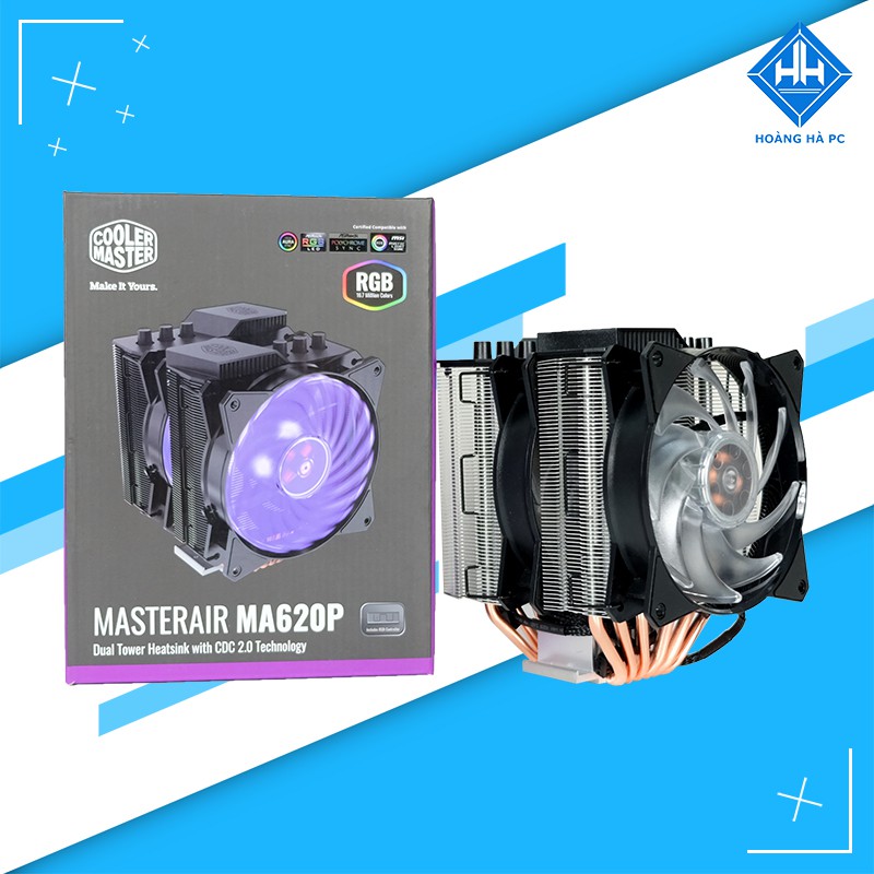 Tản nhiệt khí CPU cooler master MASTERAIR MA620P led RGB