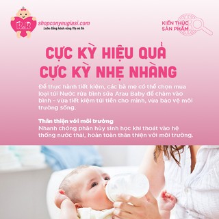 Nước Rửa Bình Sữa Arau Baby