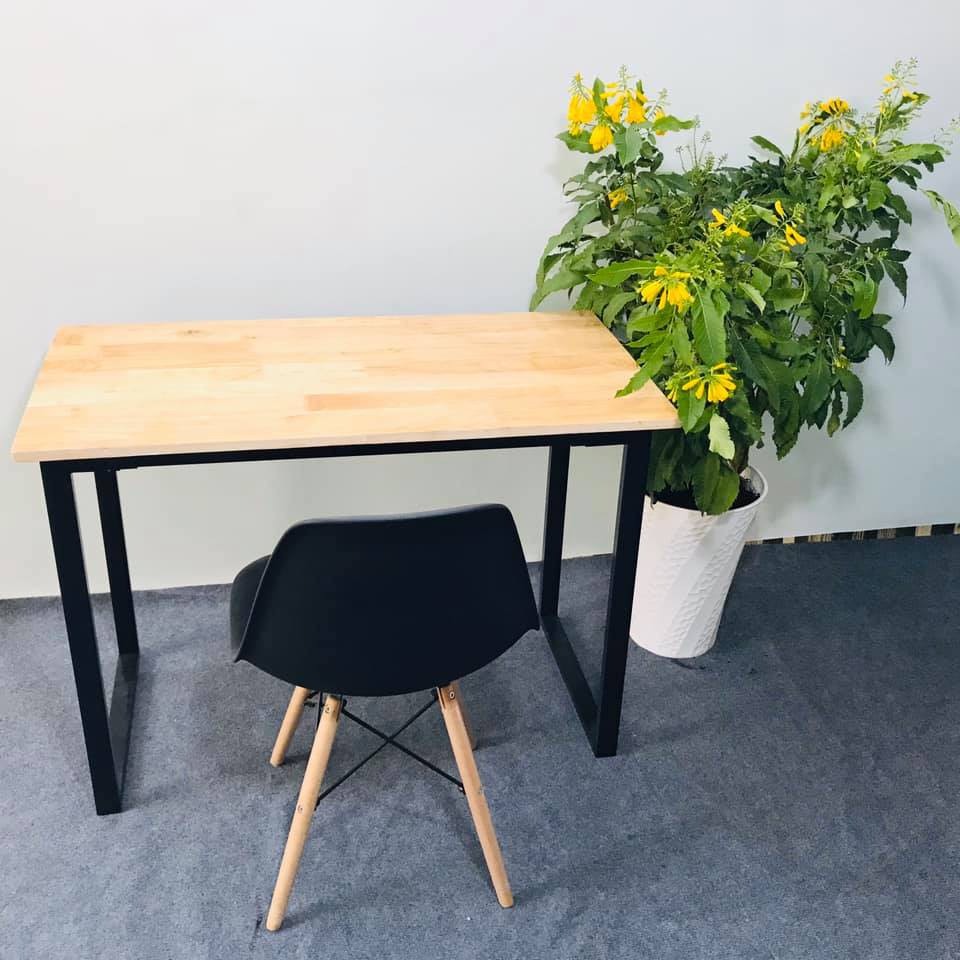 Bàn làm việc HIỆN ĐẠI U, K, X, Z KÍCH THƯỚC 50X100X75CM MẶT GỖ CAO SU | BigBuy360 - bigbuy360.vn