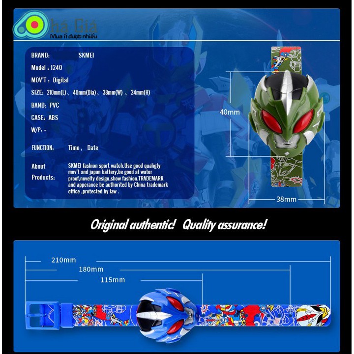 Đồng Hồ Siêu Nhân Bé Trai SKMEI 1239 - DHA749 | BigBuy360 - bigbuy360.vn