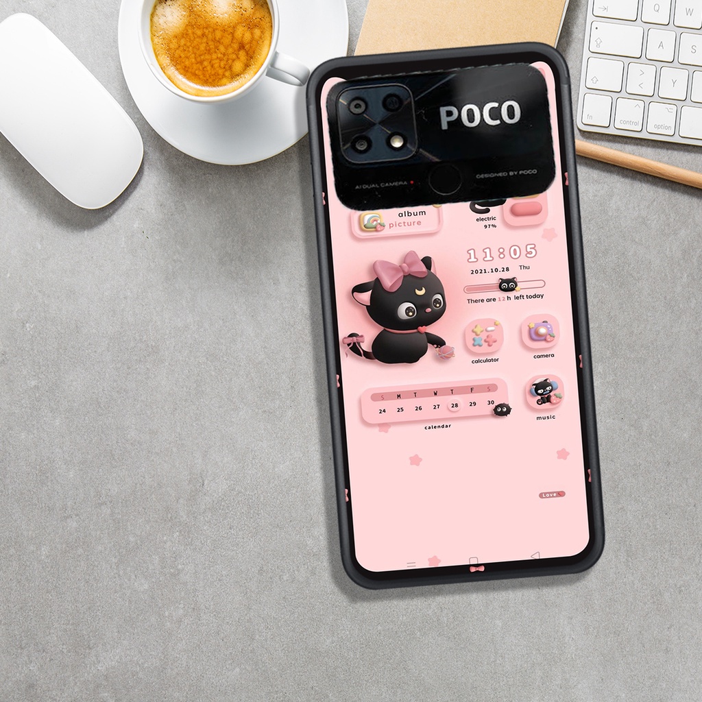 ỐNG LƯNG XIAOMI POCO C40, IN HÌNH. GẤU SIÊU ĐÁNG YÊU.