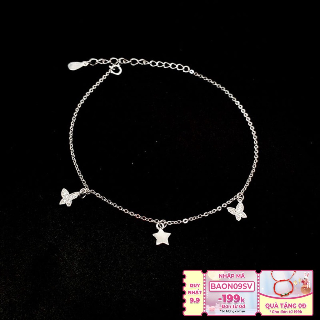 Vòng Chân Bạc Đơn Giản Cho Nữ - Hình Sao LC1756 - Bảo Ngọc Jewelry