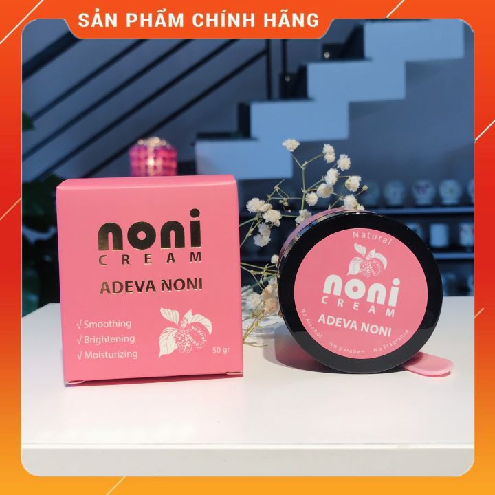 Kem dưỡng da Trái nhàu ⚡ FREESHIP ⚡ Cấp ẩm và cải thiện làn da không đều màu (50 gr/ 1 hộp) - Adeva Noni