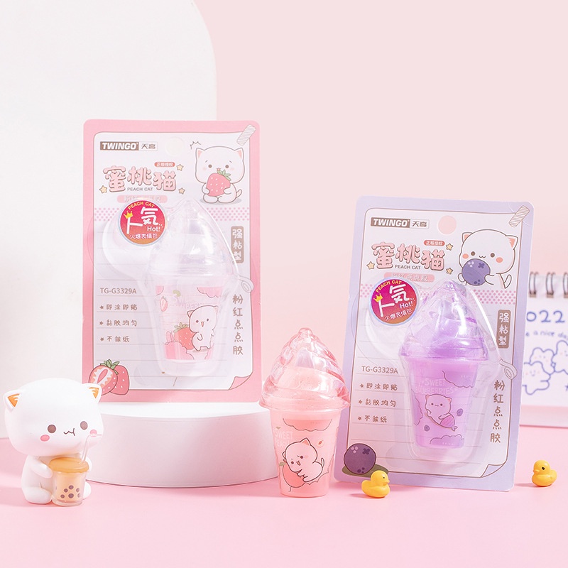 Băng Keo Hai Mặt Hình Cây Kem Dễ Thương Độc Đáo Trang Trí Văn Phòng / Trường Học DIY