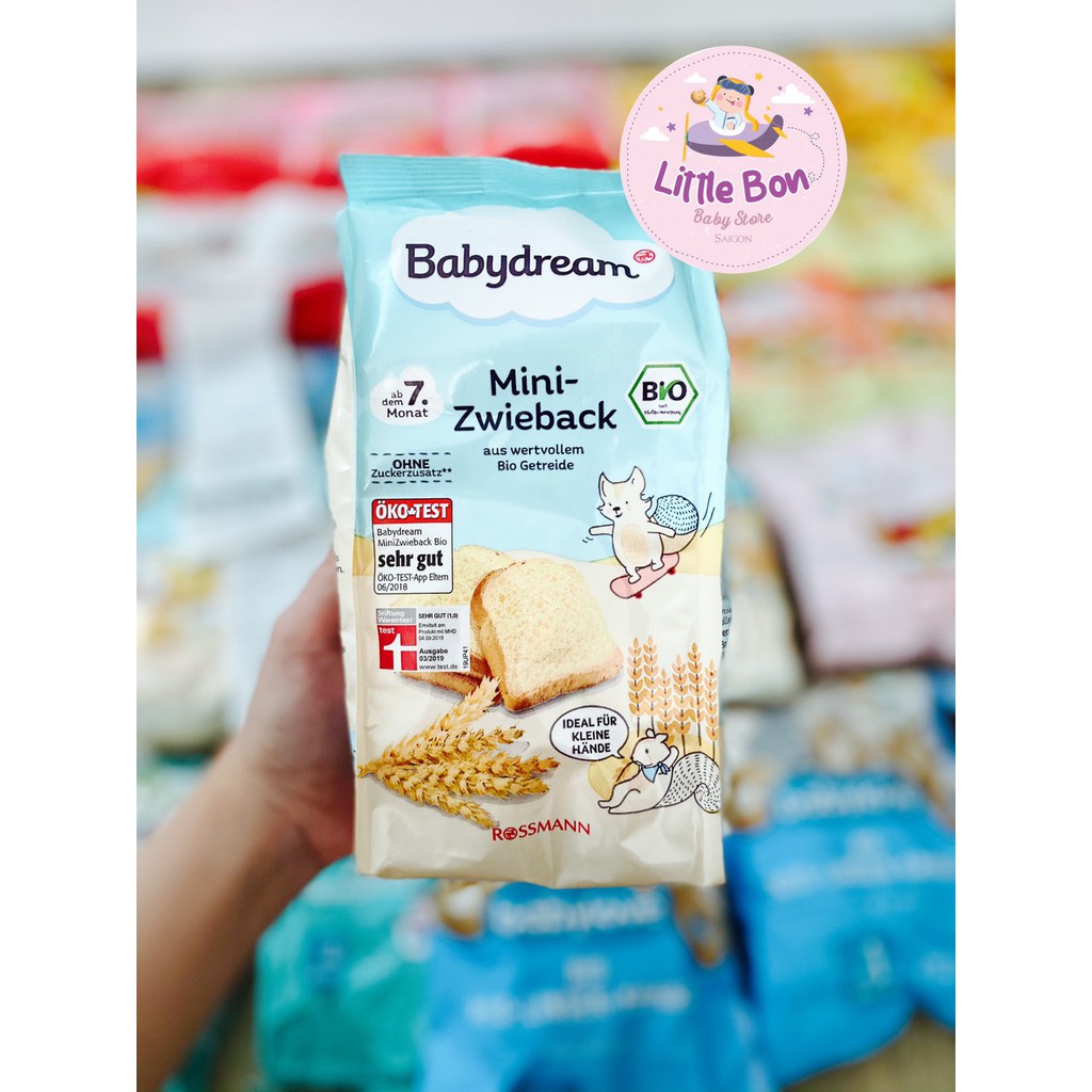 Bánh mì hữu cơ BABYDREAM Đức 100gr AIR 7M+_31.08.2022