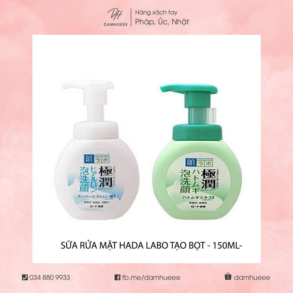 Sữa rửa mặt hada labo tạo bọt Nhật