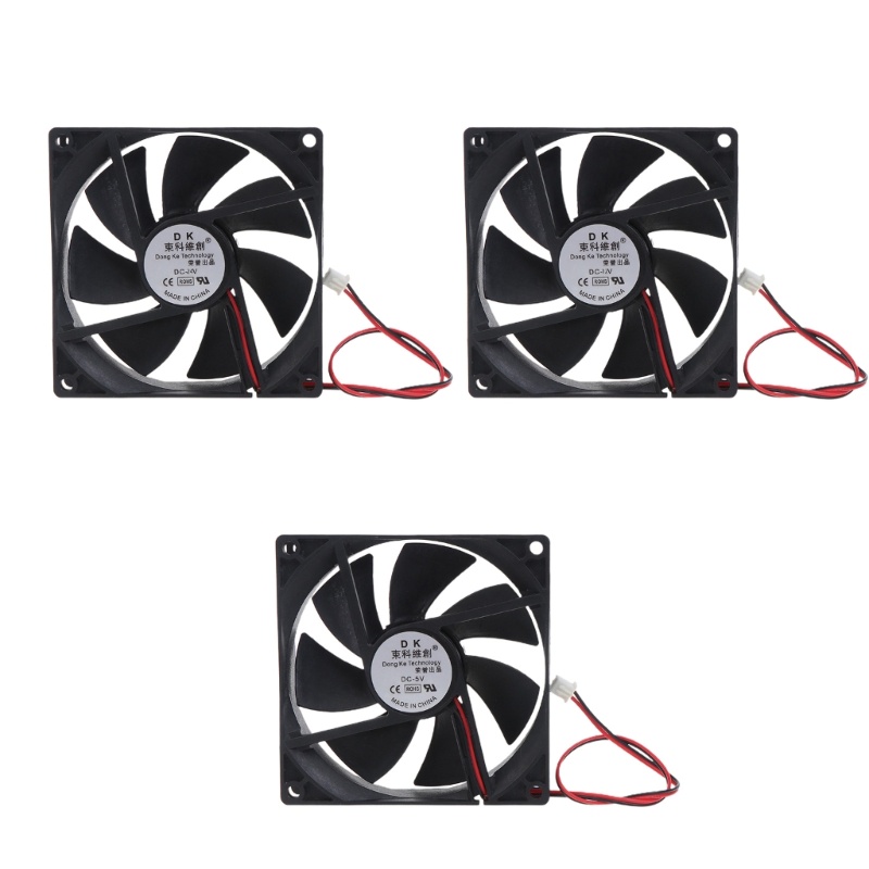 Quạt Tản Nhiệt Kép 9025 5V 12V 24V 90mm XH2 54 2Pin Cho CPU Máy Tính 90x90x