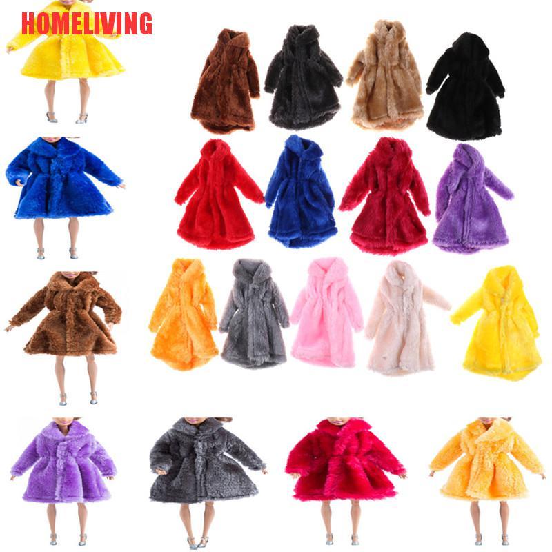 Áo Khoác Lông Giữ Ấm Mùa Đông Thời Trang Cho Búp Bê