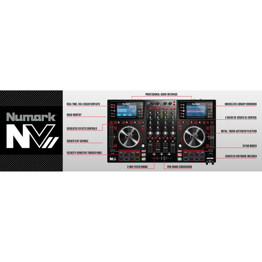 Bàn Dj NUMARK NV II - Chính Hãng
