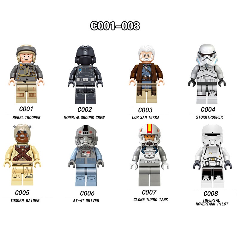 Mô Hình Đồ Chơi Lắp Ráp Nhân Vật Star Wars C001-008