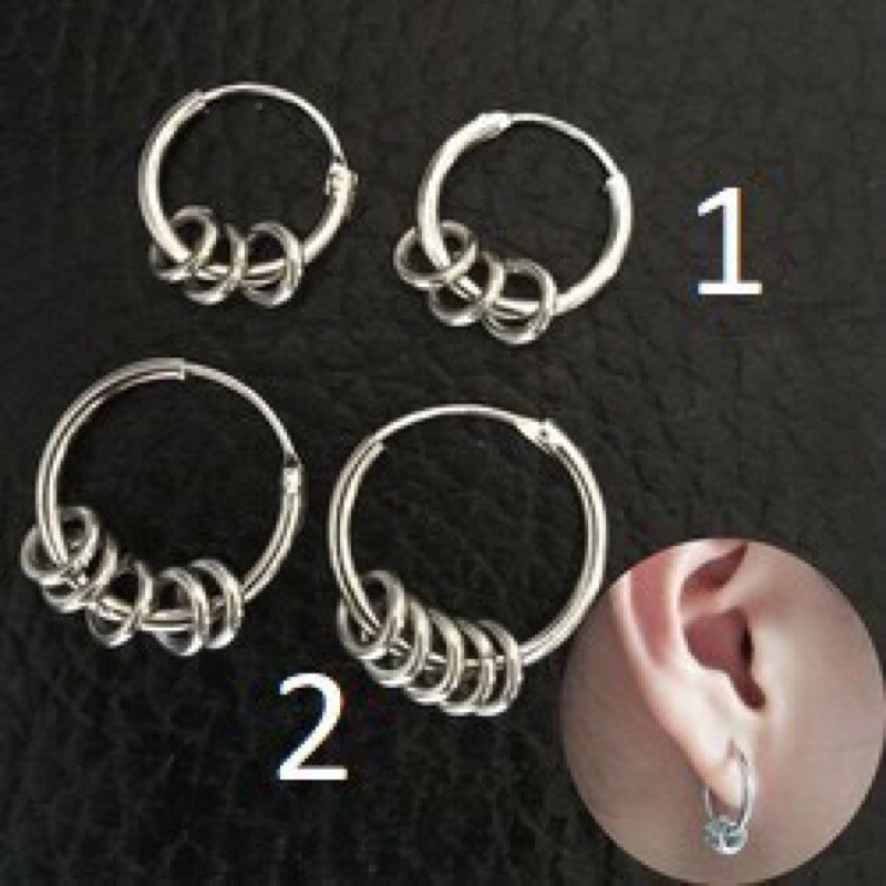 Khuyên vòng mix khoen tròn unisex nam nữ