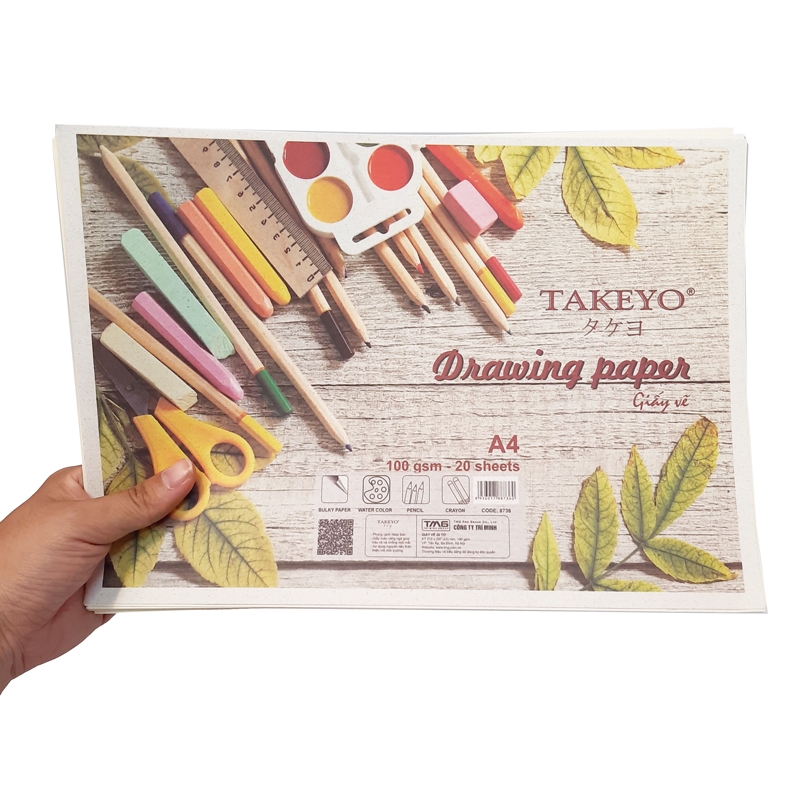 Giấy Vẽ 20 Tờ Takeyo A4 8736 - TMG