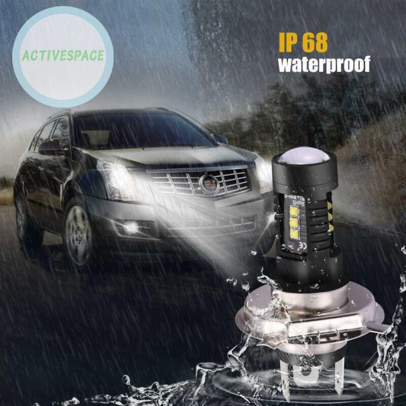 Set 2 đèn pha xe hơi H4 9003 60W 1800LM 6000K COB LED chuyên dụng