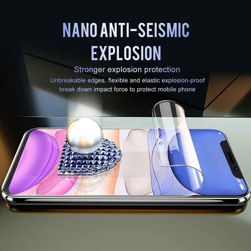 Miếng dán hydrogel mềm 30D bảo vệ màn hình cho iPhone 7 8 Plus 6 6s Plus X XS XR XS Max 11 Pro Max