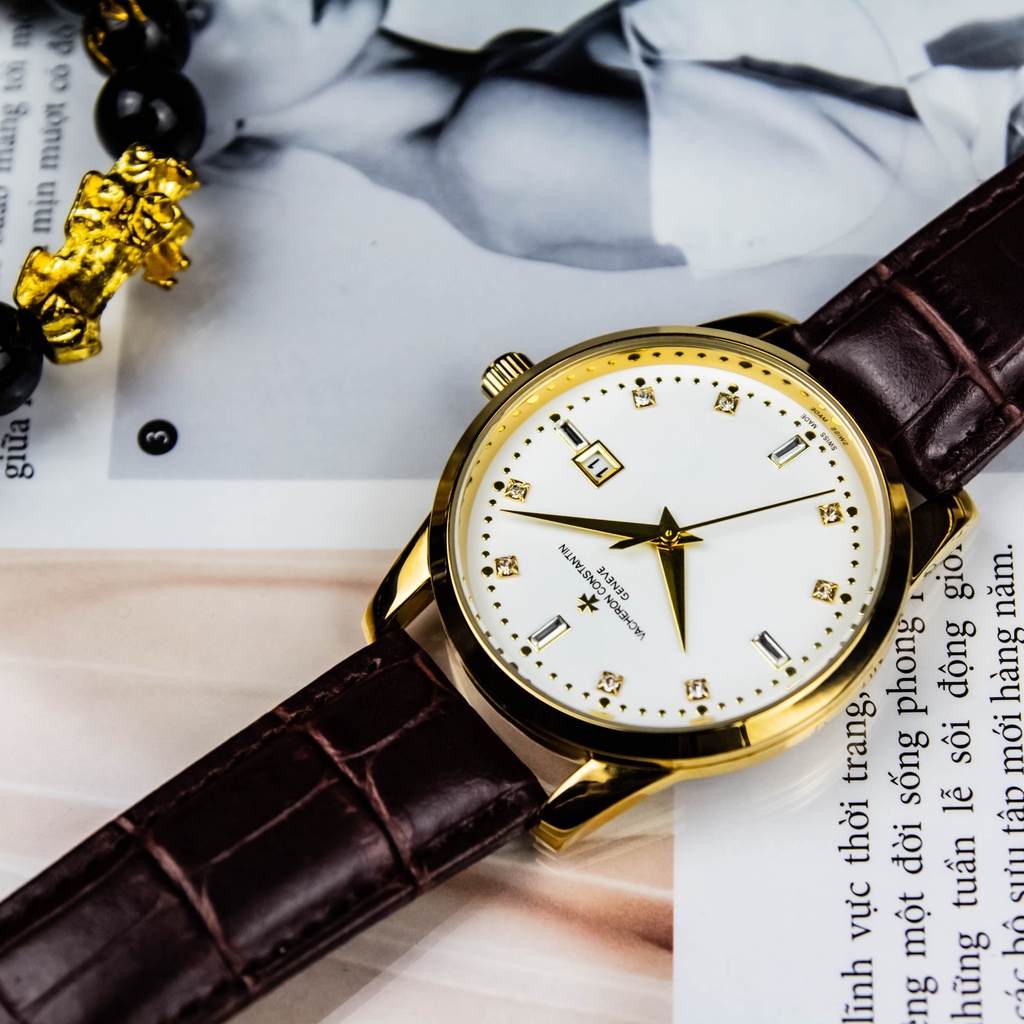 Đồng Hồ Nam dây da VA01 Dây Da Nâu Cao Cấp Mặt Kính Chống Xước, Chống Nước BH Hãng 12 Tháng | BigBuy360 - bigbuy360.vn