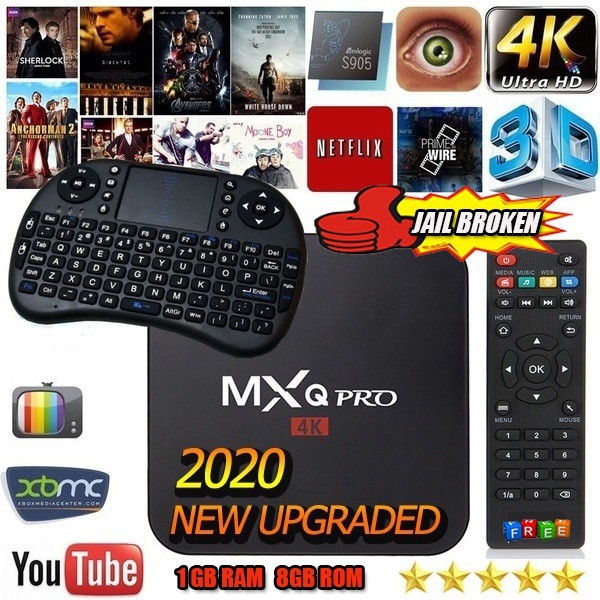 Hộp Tv Thông Minh Android Mxq Pro 4k Ultra Hd 100% Chính Hãng