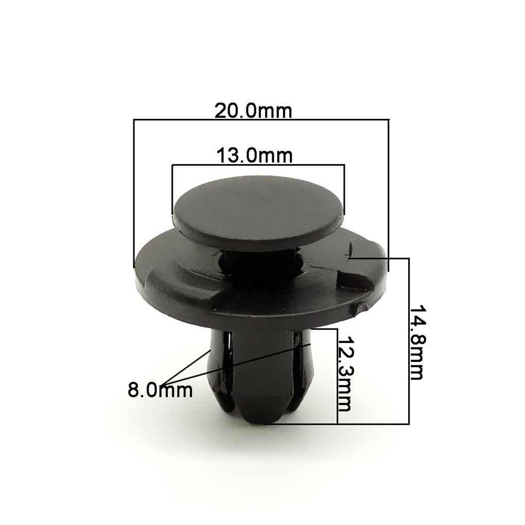 Set 50 Đinh Tán Kẹp Trang Trí Tấm Cản Trước Xe Hơi