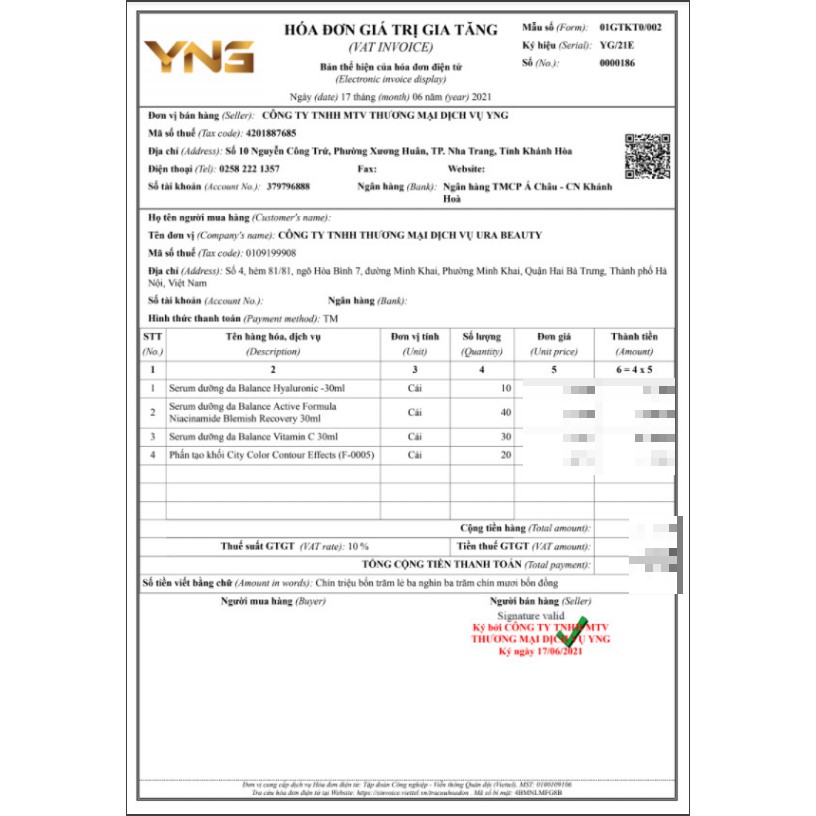 Tinh chất dưỡng trắng, giảm thâm cho da mụn Balance Vitamin C 30ml ( có hóa đơn đỏ)