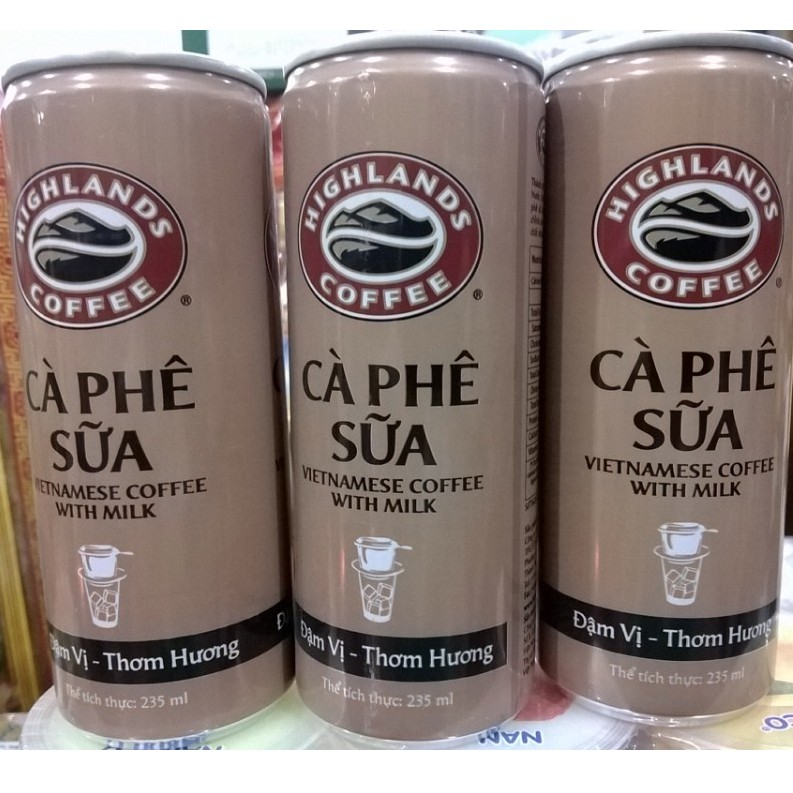 CÀ PHÊ/ CAFE SỮA ĐÁ HIGHLANDS COFFEE LON 235ML