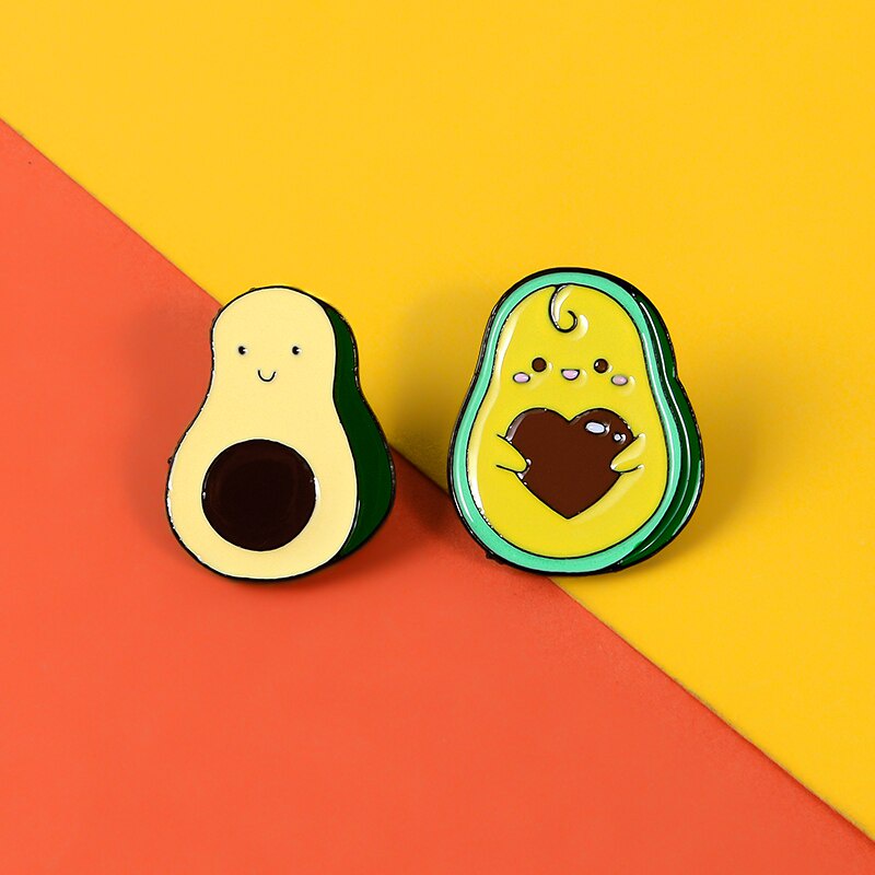 Huy hiệu cài áo hình trái bơ ngộ nghĩnh