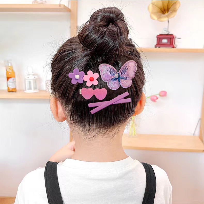 Set 14 Kẹp Tóc Hình Trái Cây Dễ Thương Cho Bé Gái