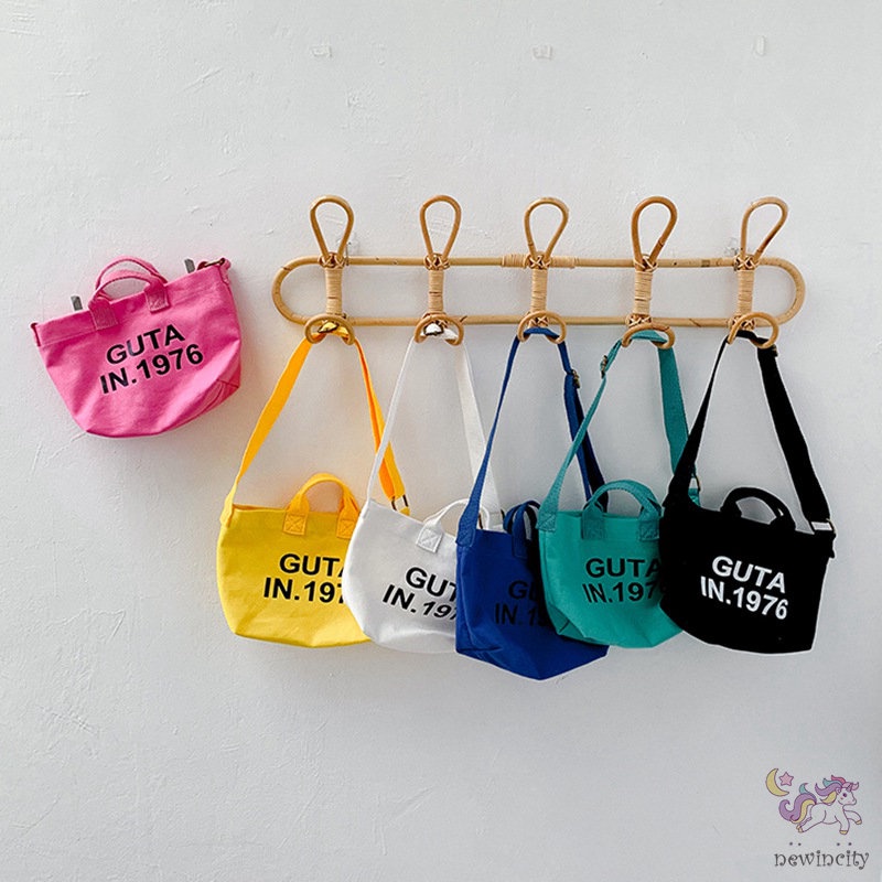 Túi canvas đeo chéo thời trang Hàn Quốc cho bé