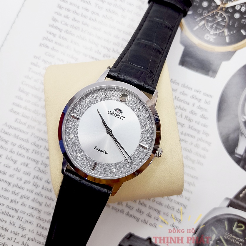 Đồng Hồ Nam ORT Dây Da Kính Sapphire Chống Nước