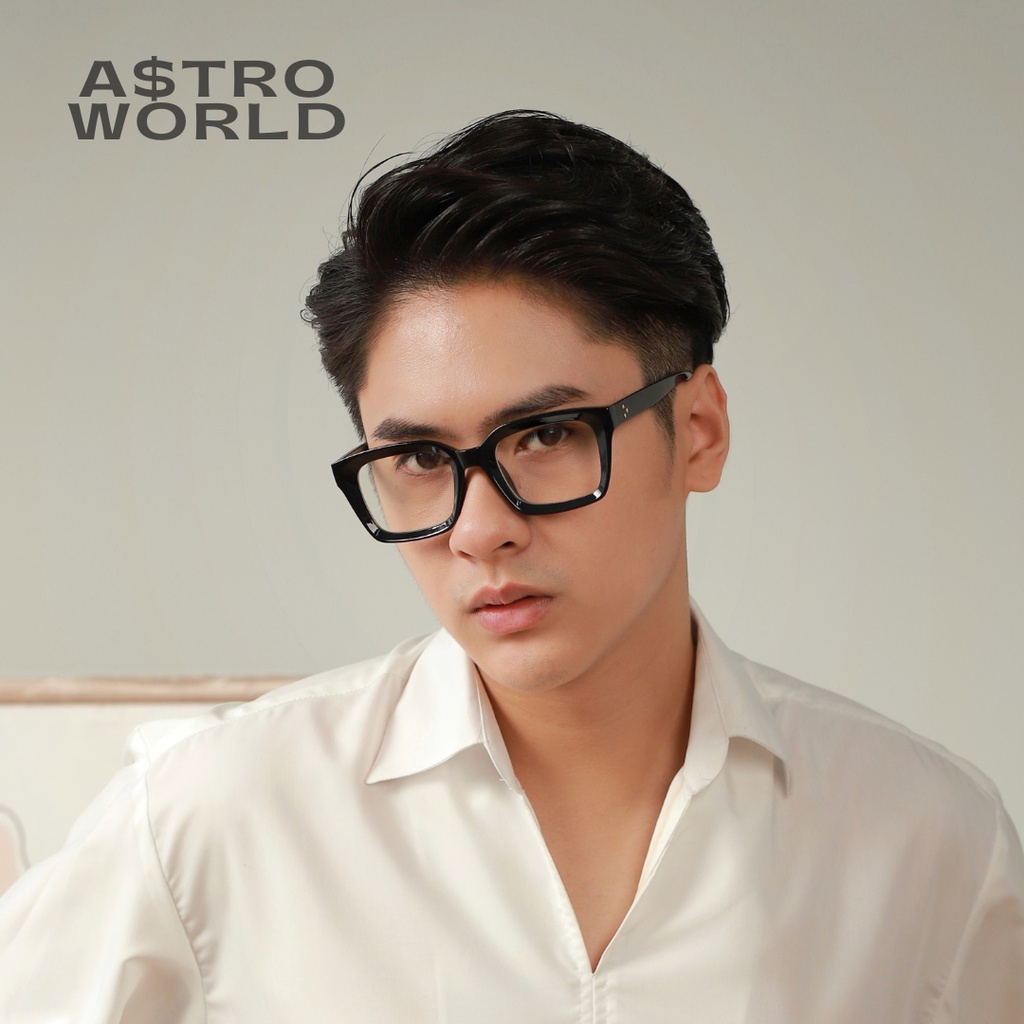 Gọng kính Mắt Cú A$troWorld the Owl Slim 2.0 + Bao da + Nước/Khăn Lau kính + Box