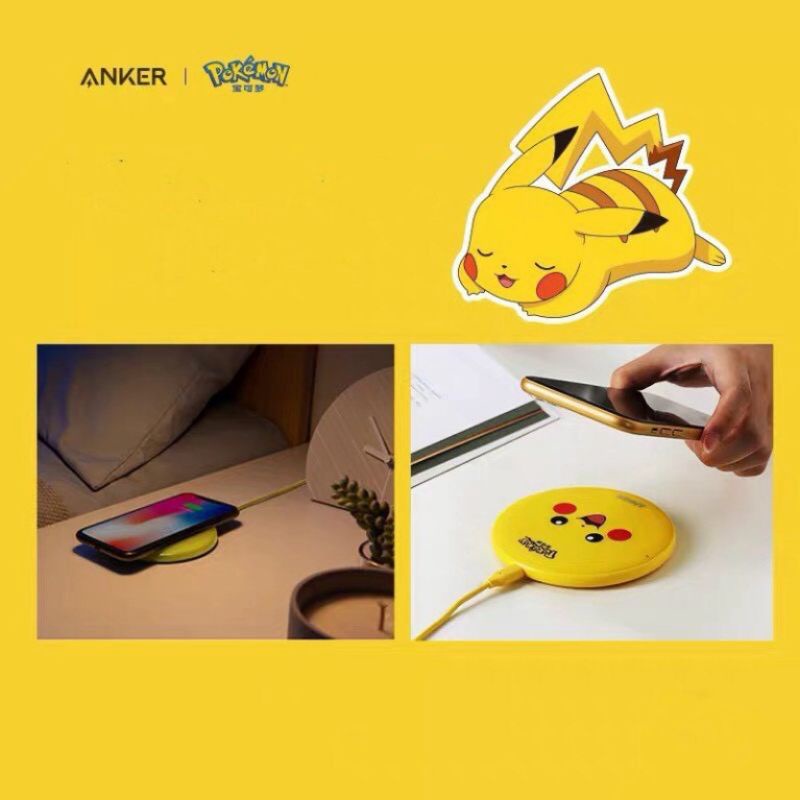 Đế sạc không dây Anker Powerwave A2503 phiên bản Pokemon