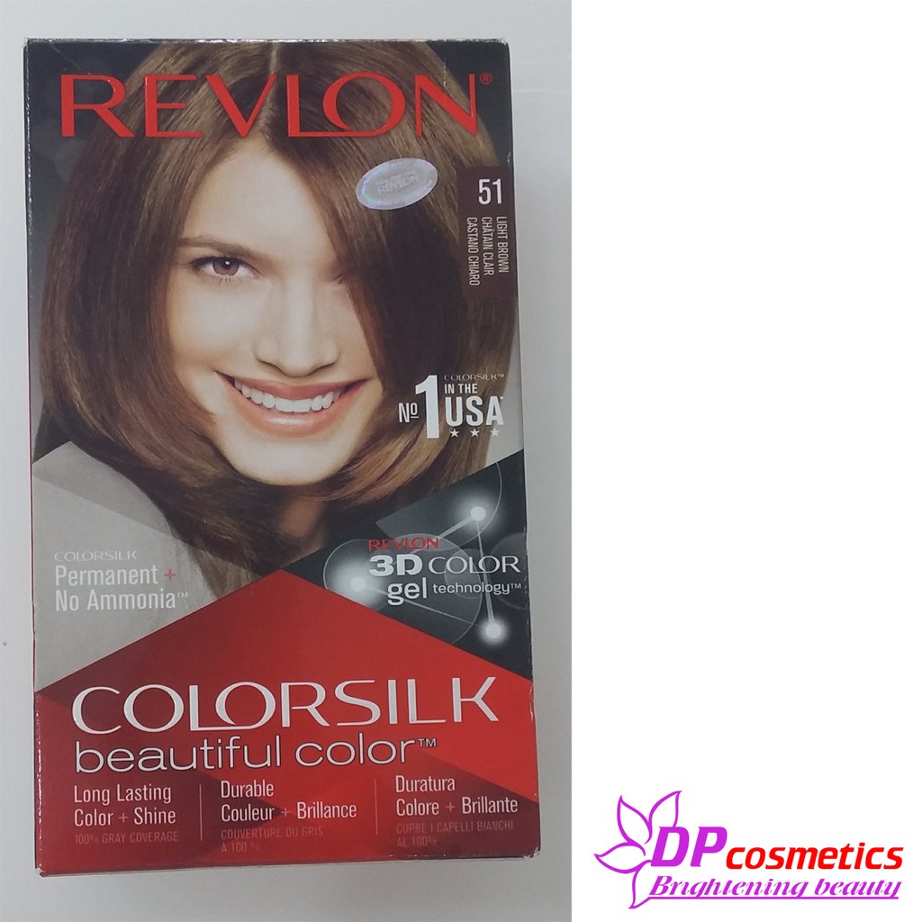 Thuốc nhuộm tóc Revlon Colorsilk màu 51 nâu sáng