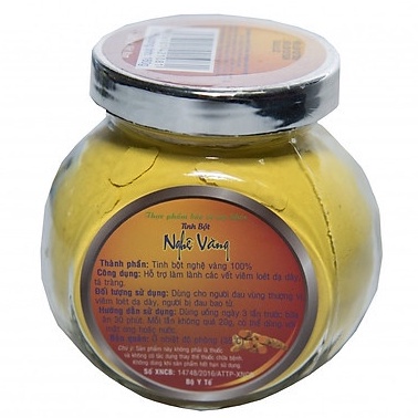 TINH BỘT NGHỆ VÀNG XUÂN NGUYÊN LỌ 160gr - HỔ TRỢ VIÊM LOÉT DẠ DÀY - LÀM SÁNG ĐẸP DA - CHỐNG THÂM SẸO