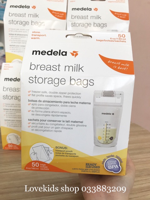 TÚI TRỮ SỮA MEDELA HỘP 50 -100 túi