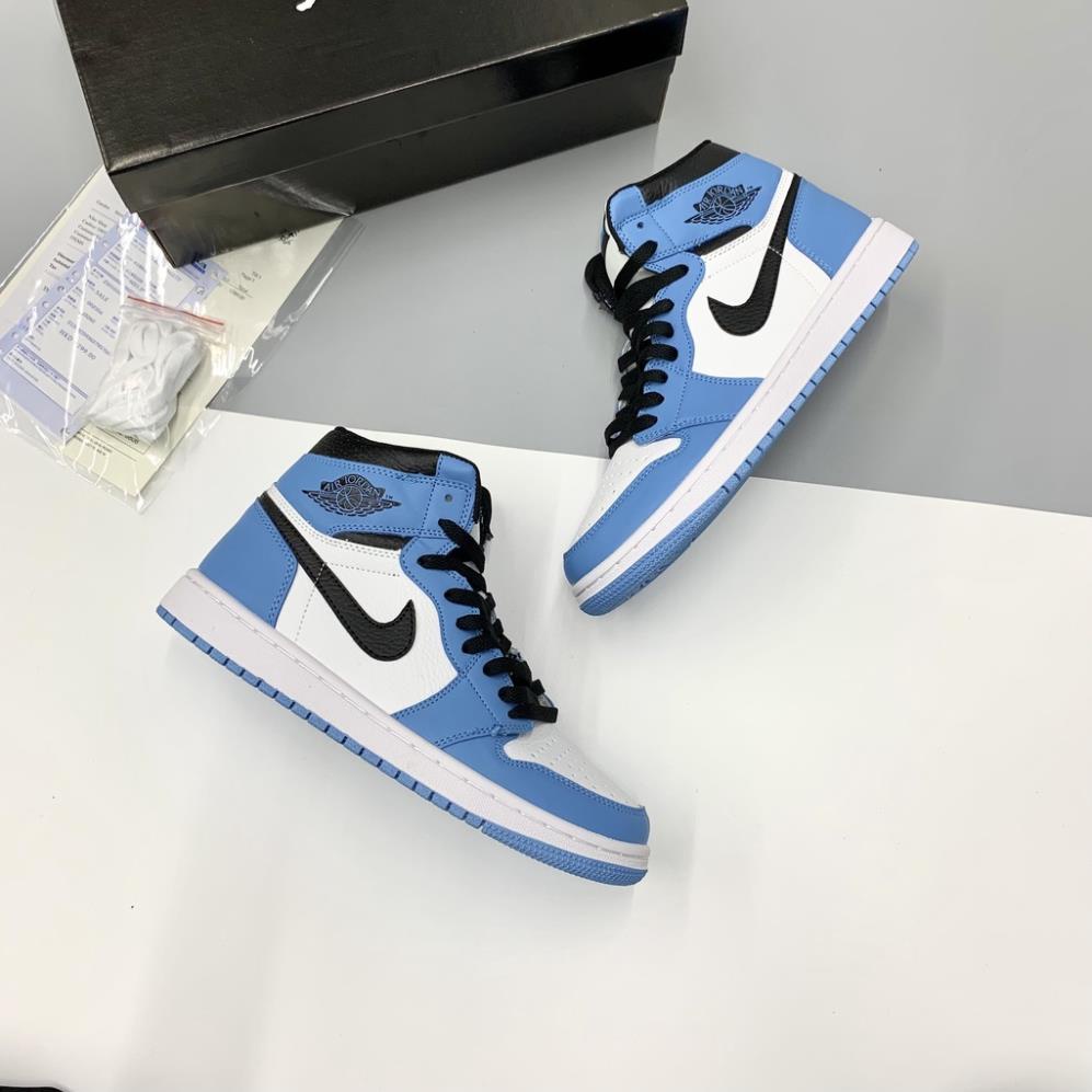 Giày Jordan Cổ Cao Nam Nữ, Giày Sneaker JD1 Xanh Dương Cổ Cao Thời Trang Cao Cấp Hottrend 2022
