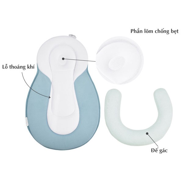 Đệm ngủ đúng tư thế BABYMOOV Cosydream Pháp 0-6M, nệm ngủ cho bé sơ sinh - Monnie Kids