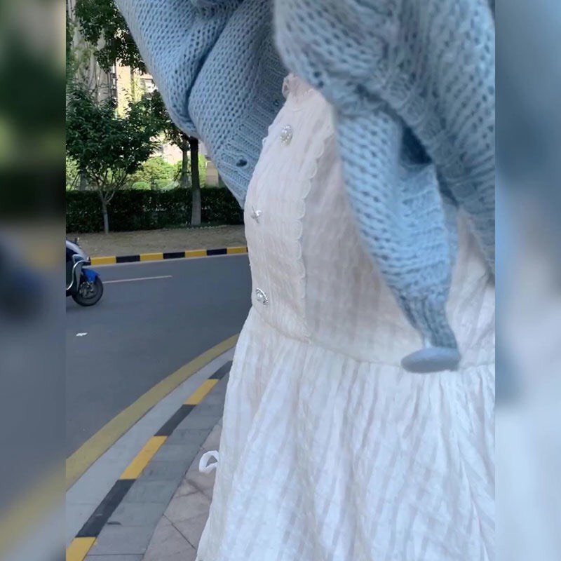 (Sẵn M,L) Set áo và váy hai dây tiểu thư phối nơ siêu xinhh (video tự quay) | BigBuy360 - bigbuy360.vn