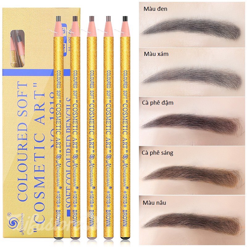 Chì xé kẻ chân mày Mengsiman siêu đẹp( vàng)