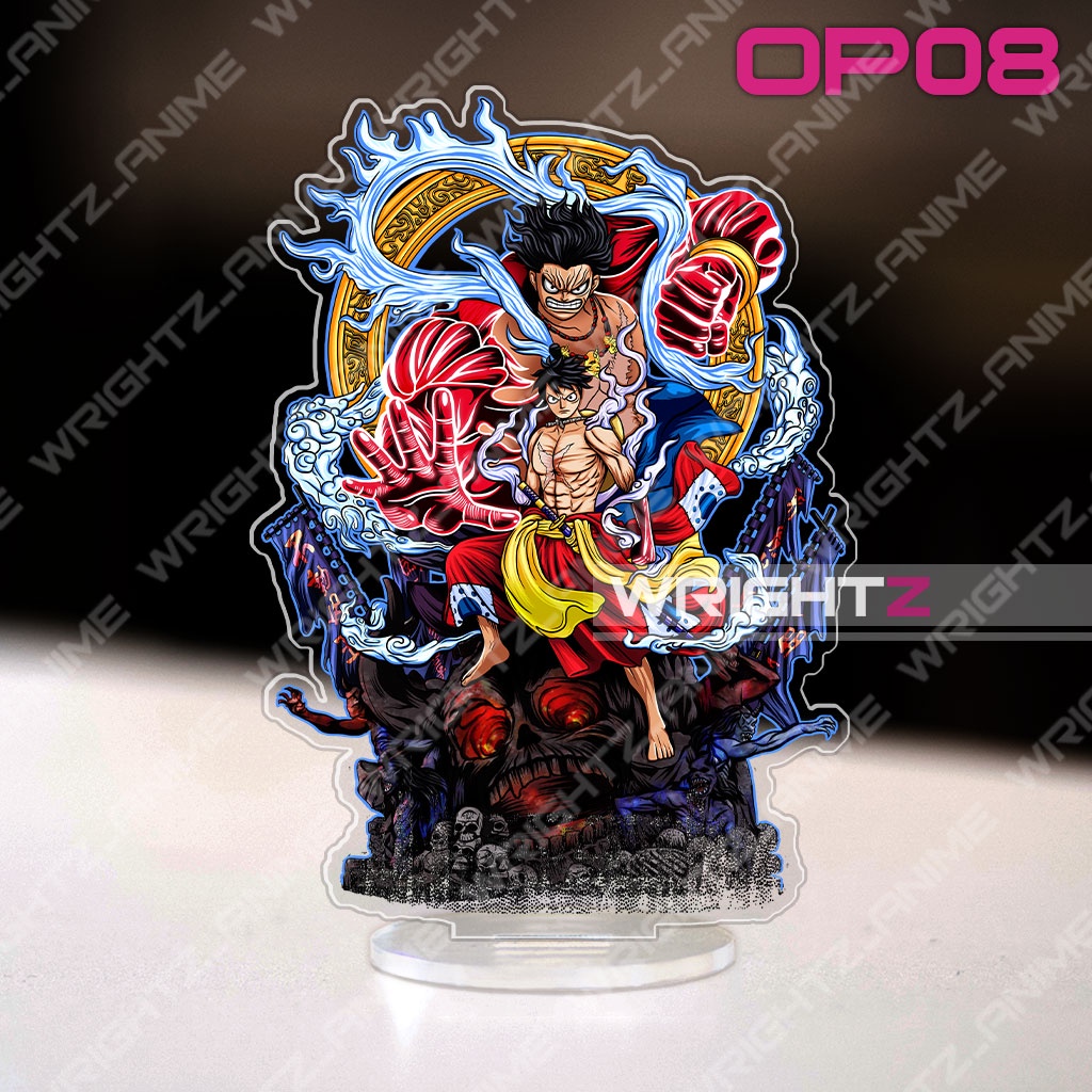 Mô hình Standee Wrightz bằng nhựa mica arcrylic One Piece anime Đảo Hải Tặc decor góc học tập trang trí bàn làm việc