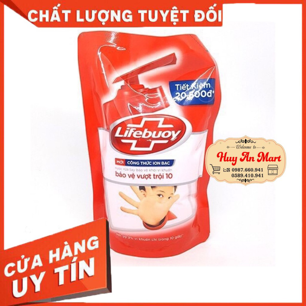 Túi Nước rửa tay Lifebuoy bảo vệ vượt trội 450g