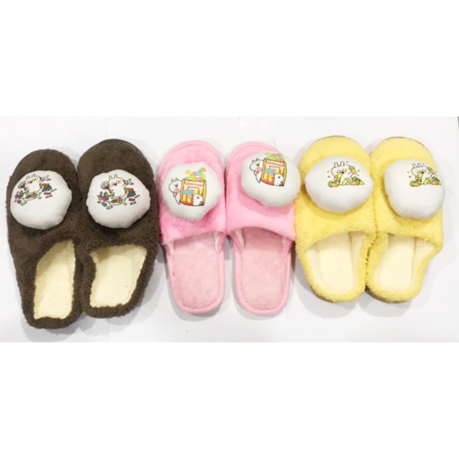 dép lông usagyuuun DTN21 giữ ấm dễ thương cute hoạt hình đi trong nhà